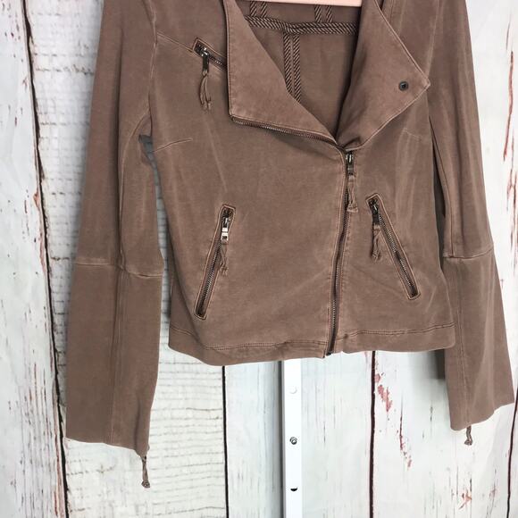 Marrakech corduroy light brown long sleeve front zip jacket - Picture 4 of 7